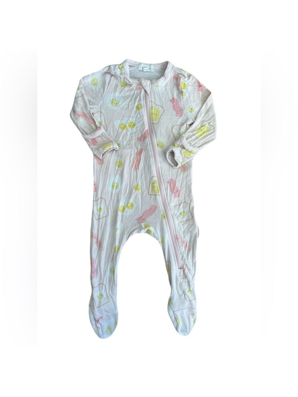 Angel Dear Kids One Piece Footie - Pink and Yellow